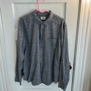Marine Layer Heather grey collared shirt size “Marge” Medium/Large